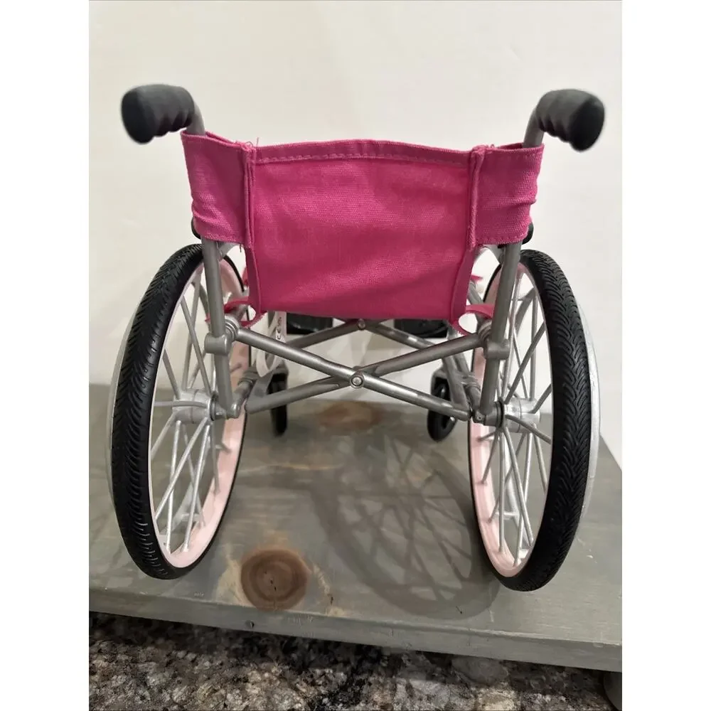 Our Generation Pink Wheelchair Handicapped Chair Toy Battat No Doll